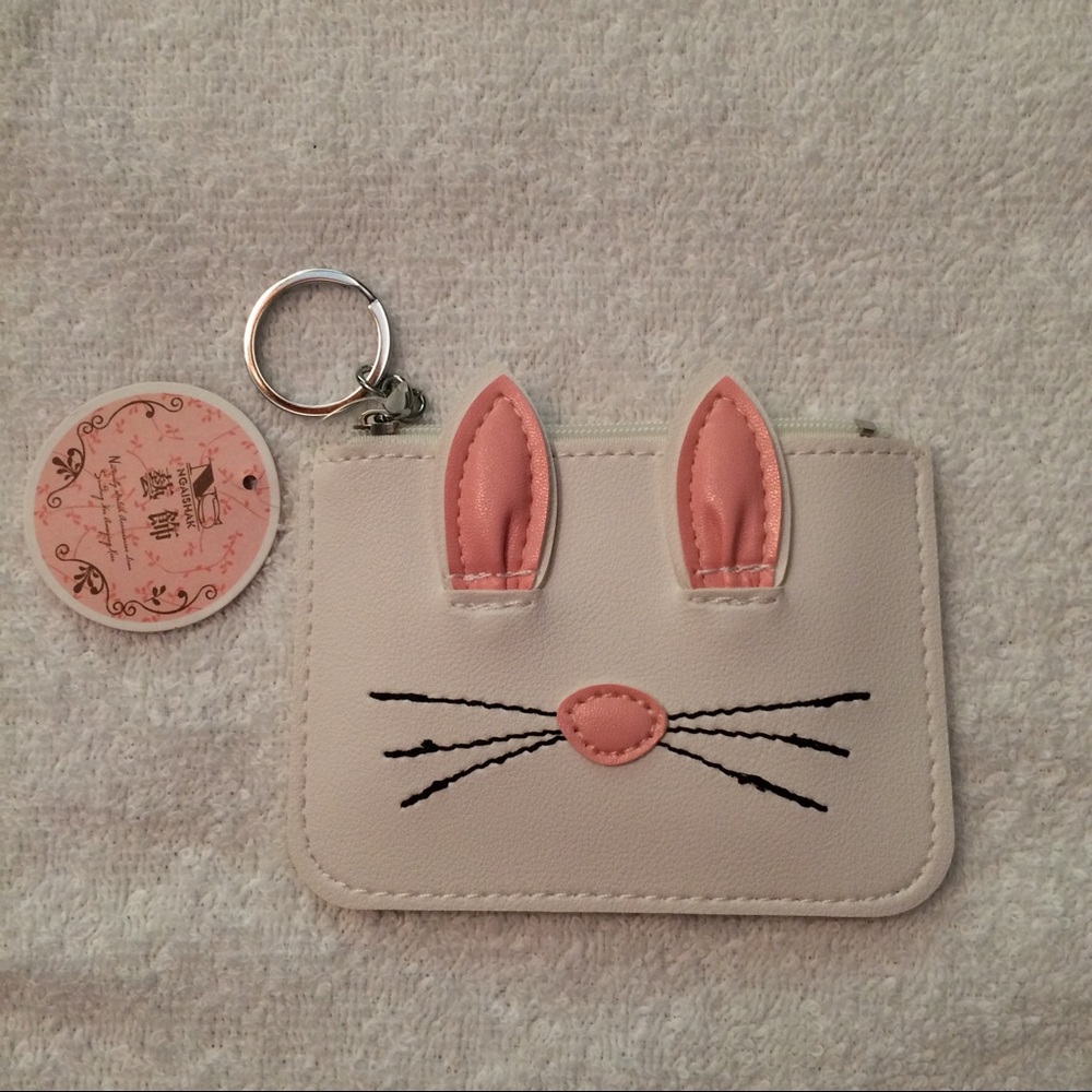 🐾NWT White Kitty Coin Purse🐾